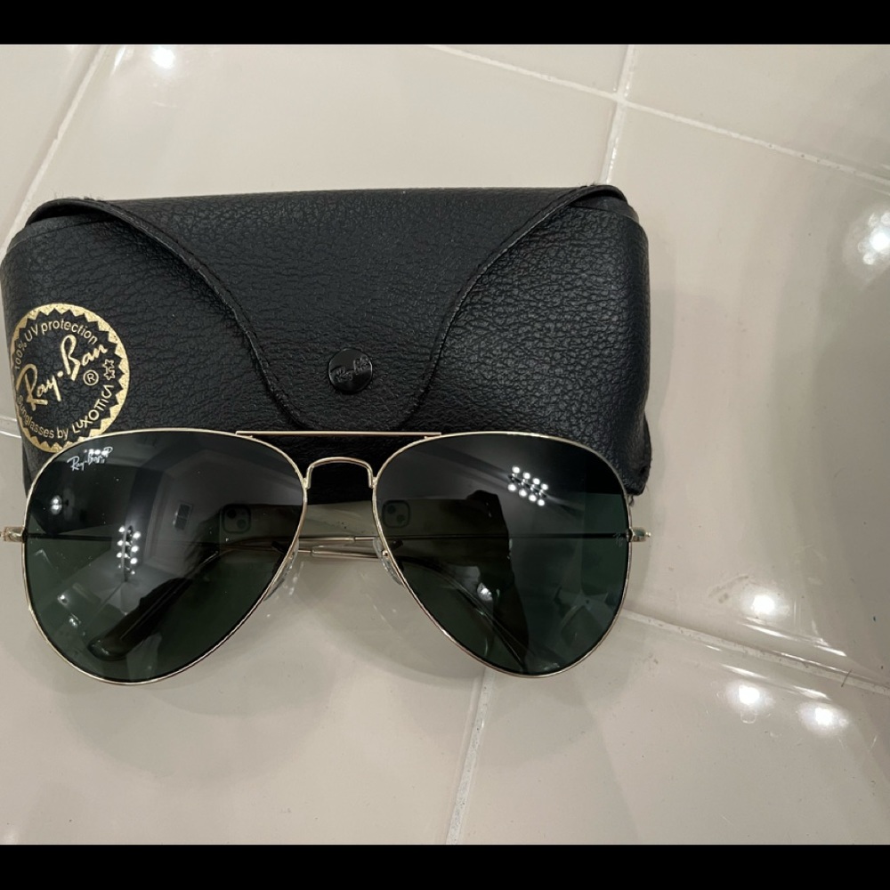 Rayban polarized aviator